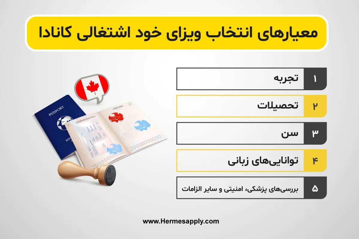 افراد برای ویزای خود اشتغالی بر اساس چه معیارهایی انتخاب می‌شوند؟