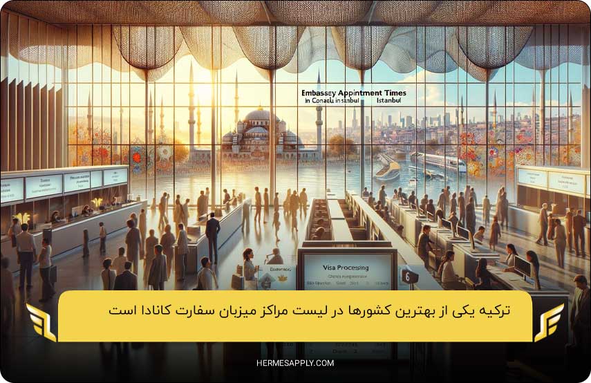 ترکیه یکی از بهترین کشورها در لیست مراکز میزبان سفارت کانادا به شمار می‌رود.