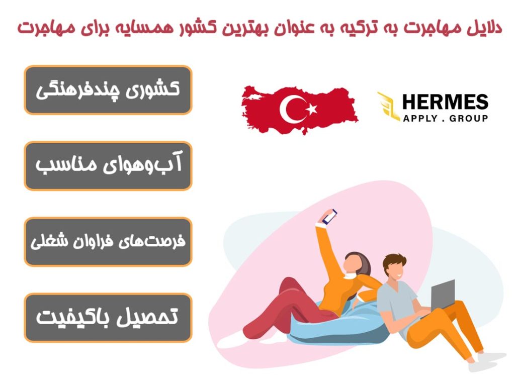 دلایل مهاجرت به ترکیه به عنوان بهترین کشور همسایه برای مهاجرت 
