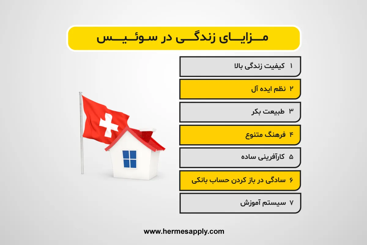 مزایای زندگی در سوئیس