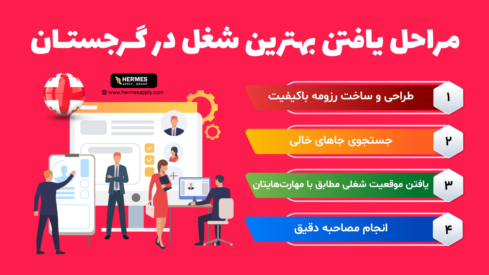 برای اینکه بهترین شغل در گرجستان را بیابید باید مراحلی را سپری کنید